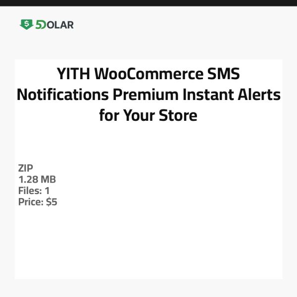 YITH WooCommerce SMS-Benachrichtigungen Premium - Sofortige Benachrichtigungen für Ihren Shop