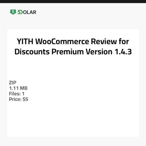 YITH WooCommerce Bewertungen für Rabatte - Premium Version 1.4.3