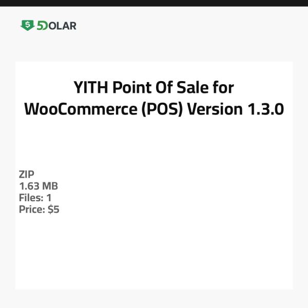 YITH Point Of Sale für WooCommerce (POS) - Version 1.3.0