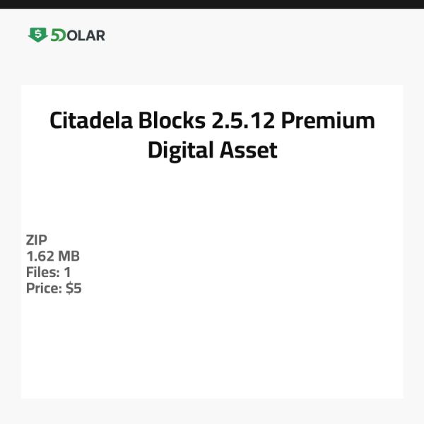 Citadela Blocks 2.5.12 - Premium Digital Asset