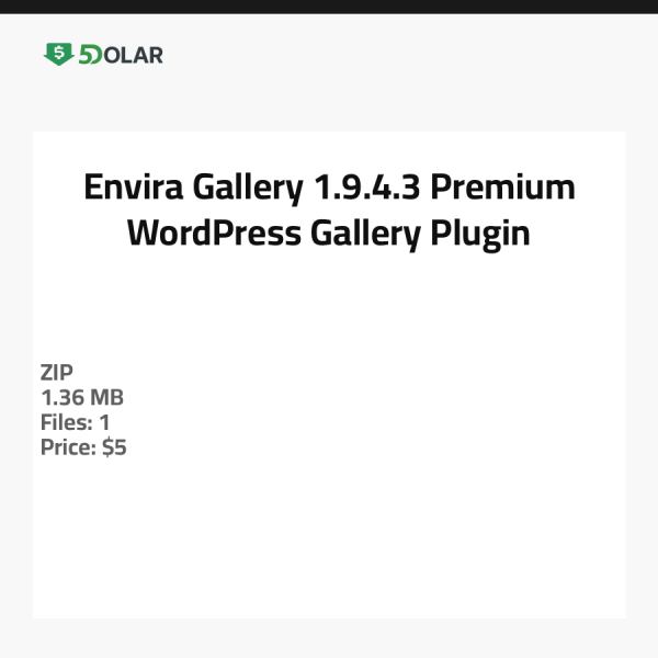 Envira Gallery 1.9.4.3 - Premium WordPress Galerie-Plugin