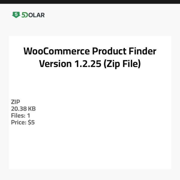 WooCommerce Produktfinder - Version 1.2.25 (Zip-Datei)