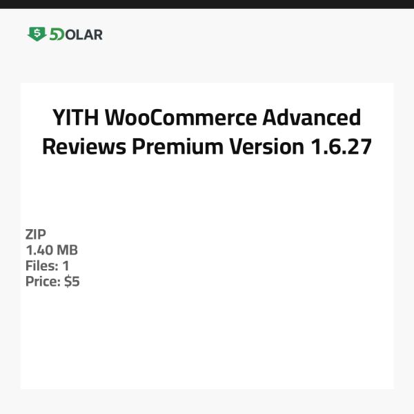 YITH WooCommerce Advanced Reviews Premium - Version 1.6.27
