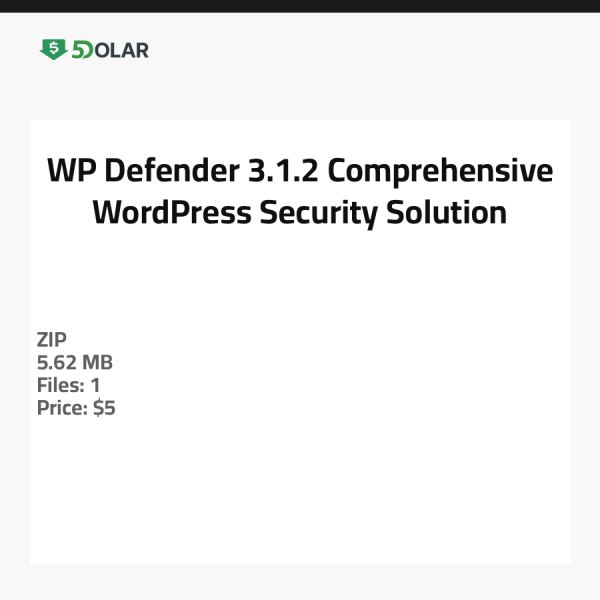 WP Defender 3.1.2 - Umfassende WordPress-Sicherheitslösung
