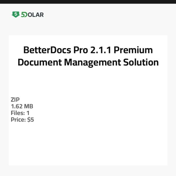 BetterDocs Pro 2.1.1 - حل إدارة الوثائق المتميز