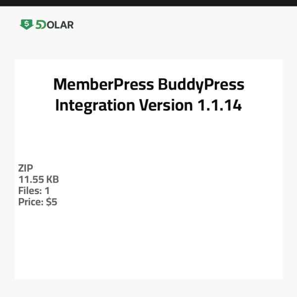 MemberPress BuddyPress Integration - Version 1.1.14