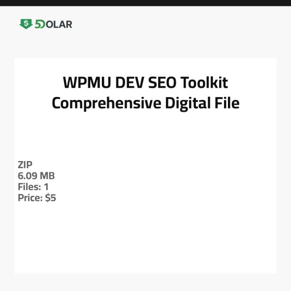 WPMU DEV SEO Toolkit - Umfassende digitale Datei