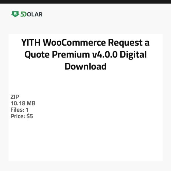 YITH WooCommerce Anfrage ein Angebot Premium v4.0.0 - Digitaler Download