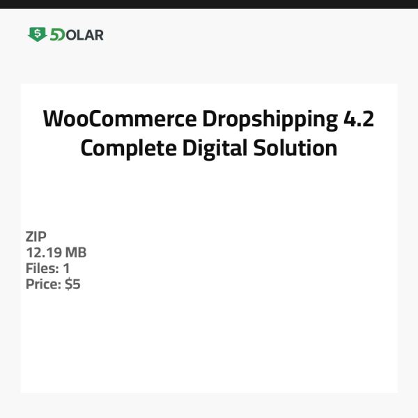 WooCommerce Dropshipping 4.2 - Komplette digitale Lösung