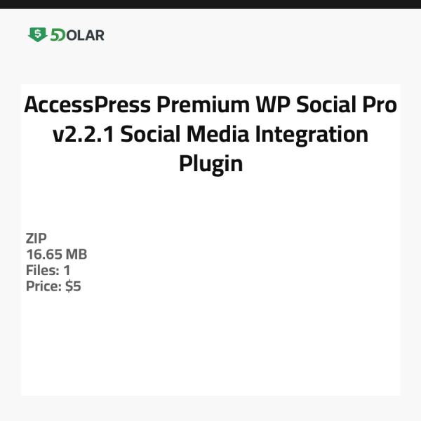 AccessPress Premium WP Social Pro v2.2.1 - Social Media Integrations-Plugin