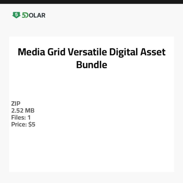 Media Grid - Vielseitiges Digitales Asset-Paket