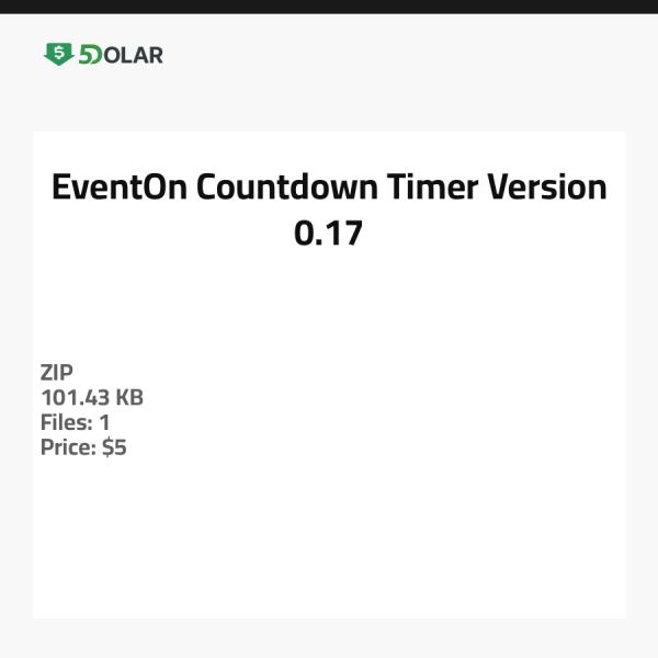 EventOn Countdown Timer - Version 0.17
