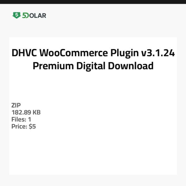 DHVC WooCommerce Plugin v3.1.24 - Premium Digitaler Download