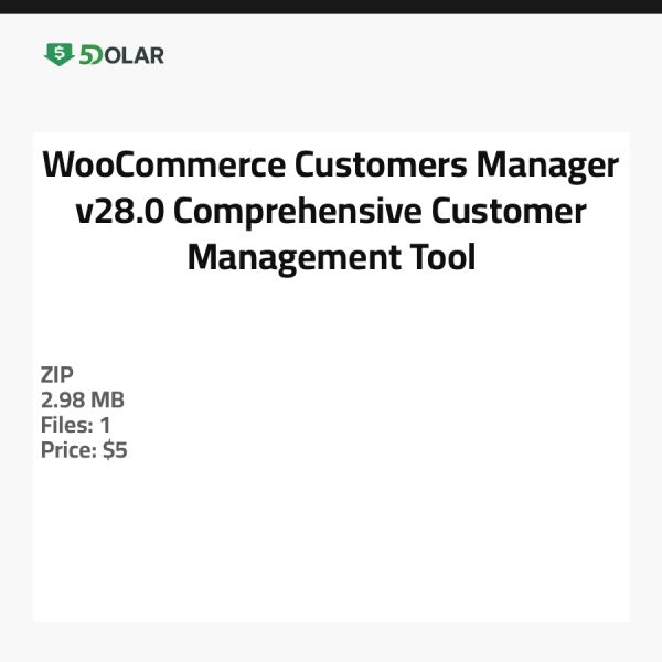 مدير عملاء WooCommerce v28.0 - أداة شاملة لإدارة العملاء