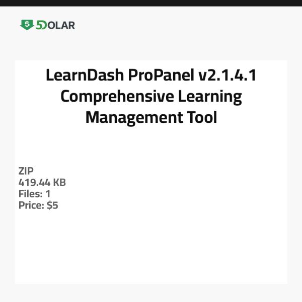 LearnDash ProPanel v2.1.4.1 - أداة شاملة لإدارة التعلم