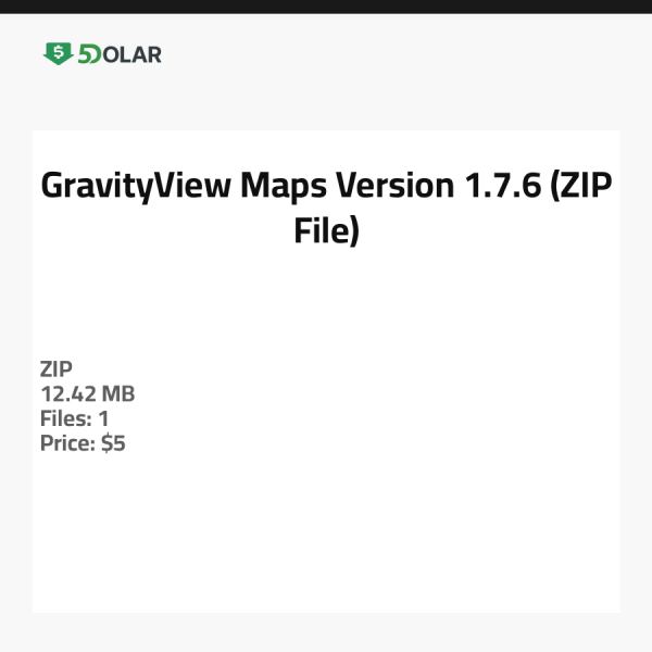 GravityView Maps - الإصدار 1.7.6 (ملف ZIP)