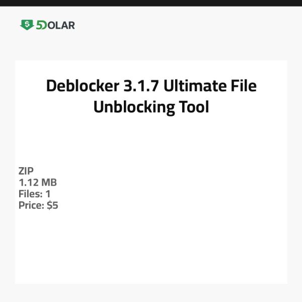 Deblocker 3.1.7 - Ultimatives Tool zum Entsperren von Dateien