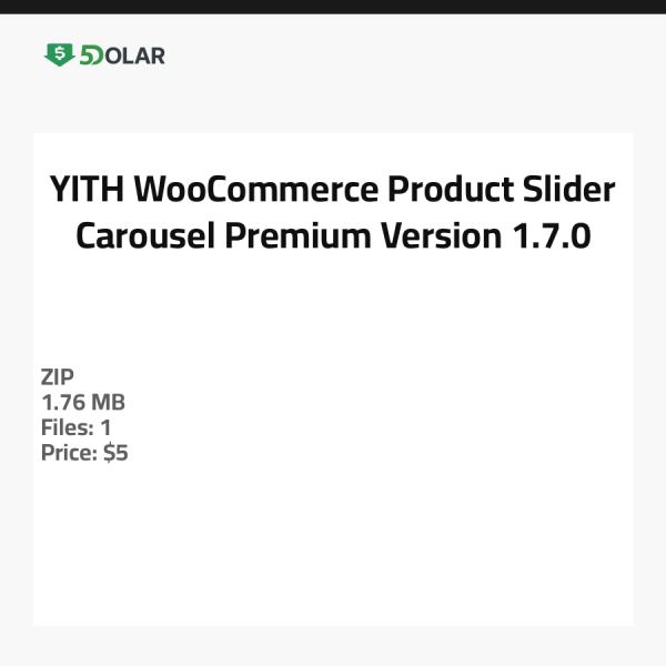 YITH WooCommerce Produkt Slider Karussell Premium - Version 1.7.0