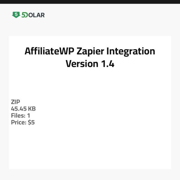 AffiliateWP Zapier Integration - Version 1.4