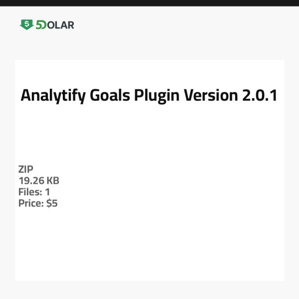 Analytify Goals Plugin - Version 2.0.1