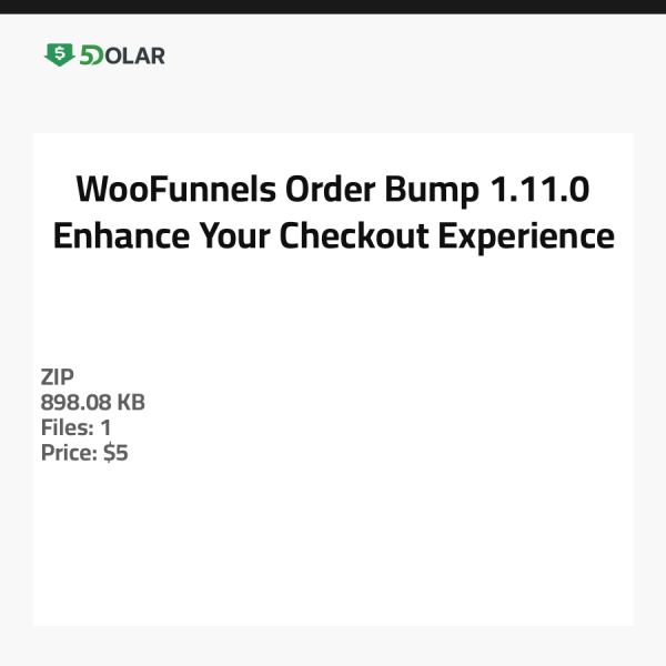 WooFunnels Order Bump 1.11.0 - Verbessern Sie Ihr Checkout-Erlebnis