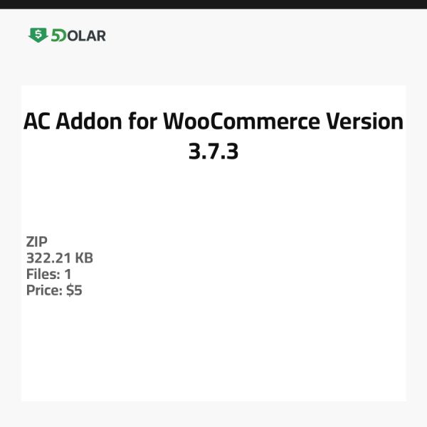 ملحق AC لـ WooCommerce - الإصدار 3.7.3