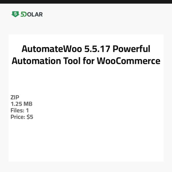 AutomateWoo 5.5.17 - Leistungsstarkes Automatisierungstool für WooCommerce
