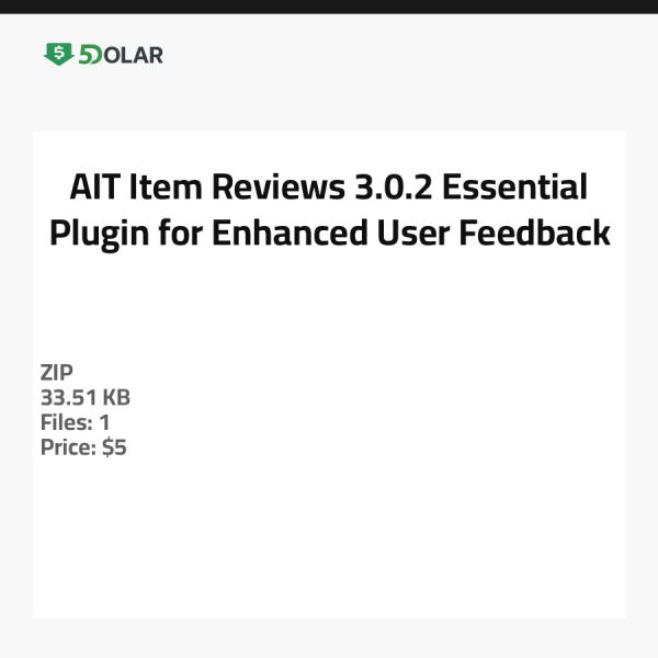 AIT Artikelbewertungen 3.0.2 - Essentielles Plugin für verbessertes Nutzerfeedback