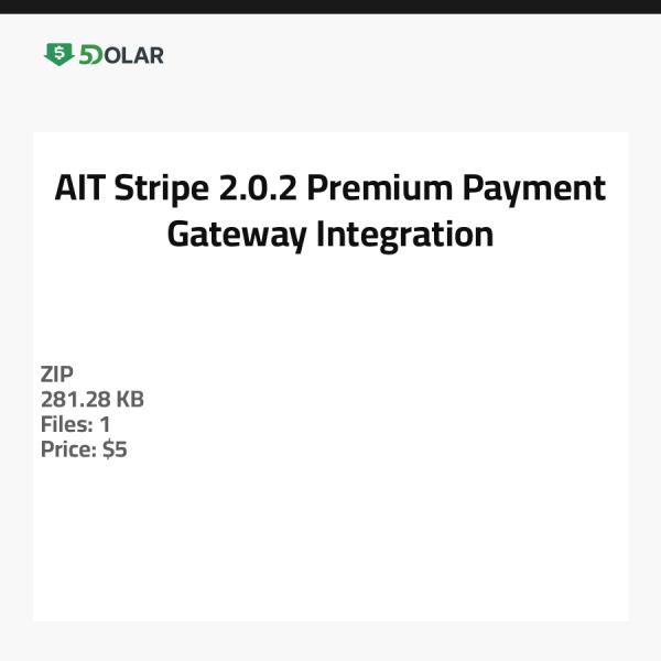 AIT Stripe 2.0.2 - Premium-Zahlungsgateway-Integration