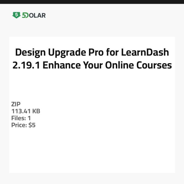 ترقية التصميم الاحترافية لـ LearnDash 2.19.1 - عزز دوراتك التدريبية عبر الإنترنت