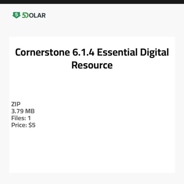 Cornerstone 6.1.4 - Essenzielle digitale Ressource