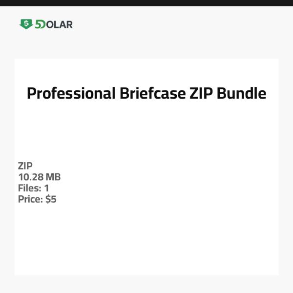 Professionelle Aktentasche ZIP-Bundle