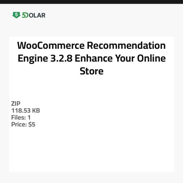 WooCommerce Empfehlungssystem 3.2.8 - Verbessern Sie Ihren Online-Shop