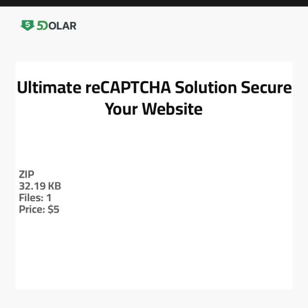Ultimative reCAPTCHA-Lösung - Sichern Sie Ihre Website