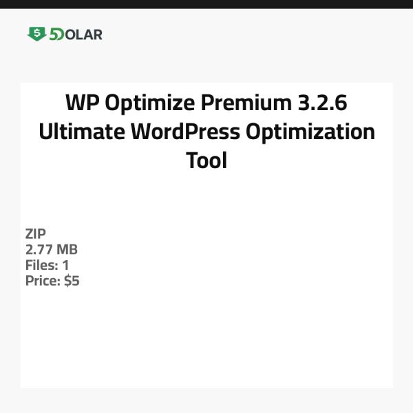 WP Optimize Premium 3.2.6 - Ultimatives WordPress-Optimierungstool
