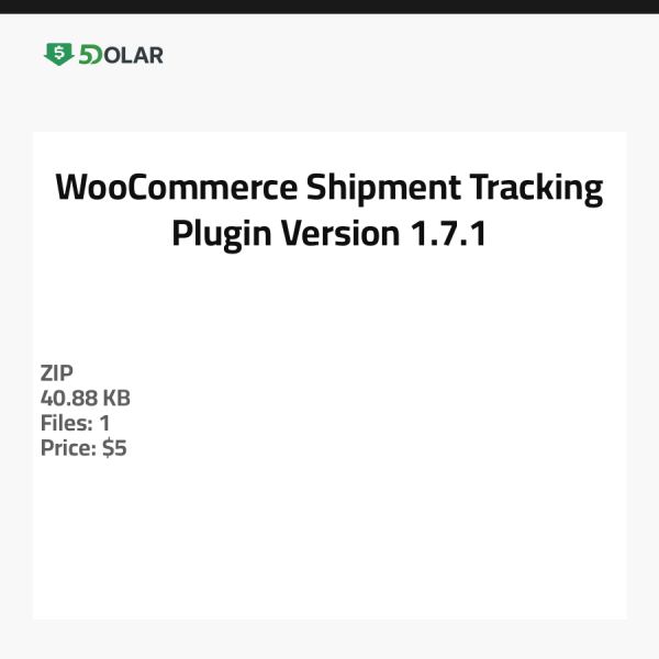 WooCommerce Versandverfolgungs-Plugin - Version 1.7.1