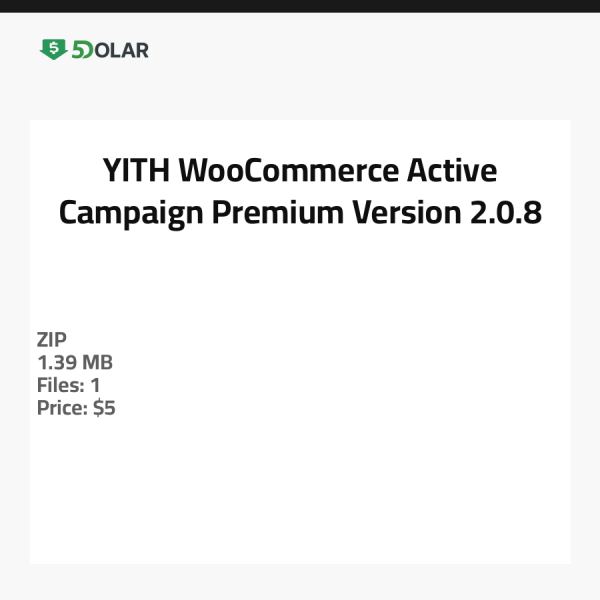 YITH WooCommerce Active Campaign Premium - Version 2.0.8