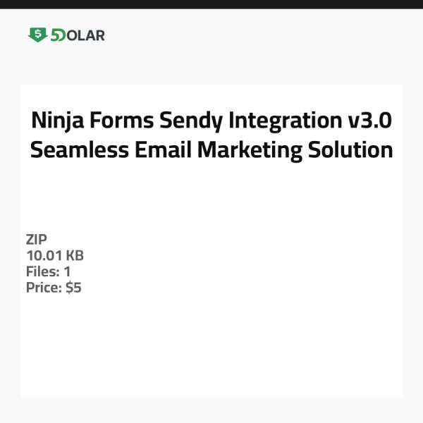Ninja Forms Sendy Integration v3.0 - Nahtlose E-Mail-Marketing-Lösung