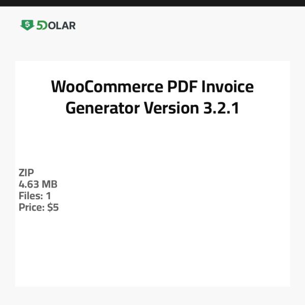 WooCommerce PDF-Rechnungsgenerator - Version 3.2.1