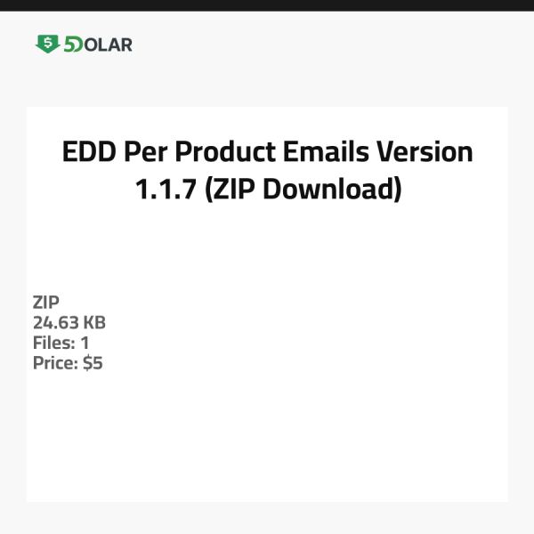 EDD Pro Produkt E-Mails - Version 1.1.7 (ZIP-Download)