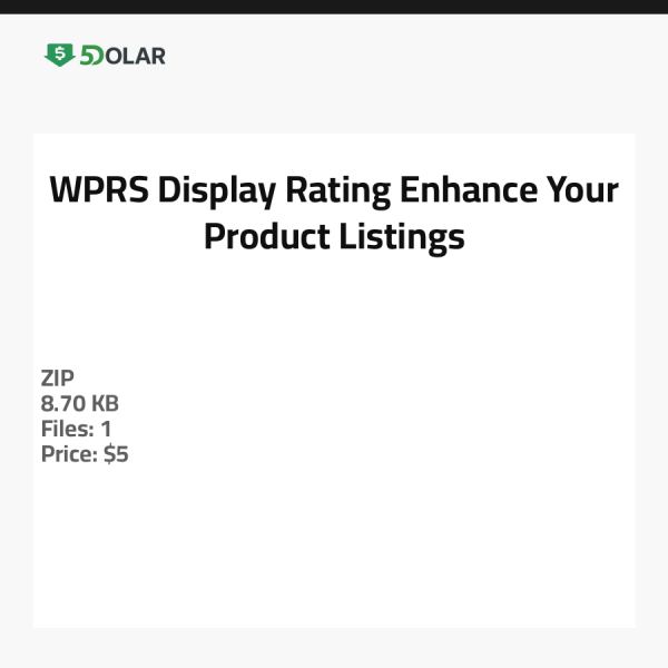 WPRS Display Bewertung - Verbessern Sie Ihre Produktlistungen