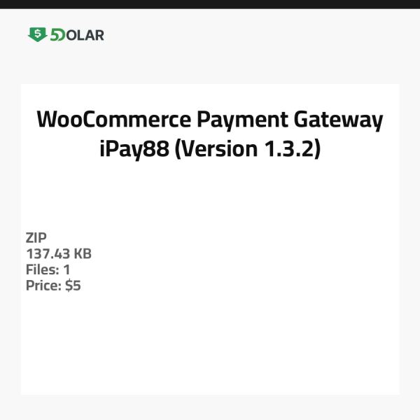 WooCommerce Zahlungs-Gateway - iPay88 (Version 1.3.2)