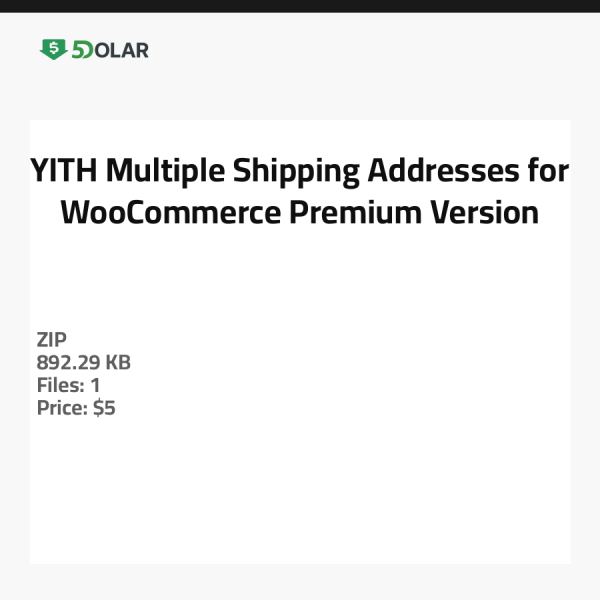 YITH Mehrere Versandadressen für WooCommerce - Premium-Version
