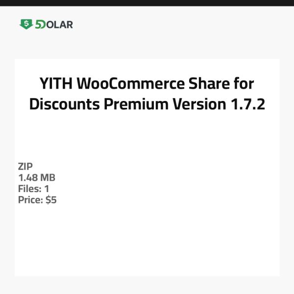 YITH WooCommerce Share for Discounts Premium - Version 1.7.2