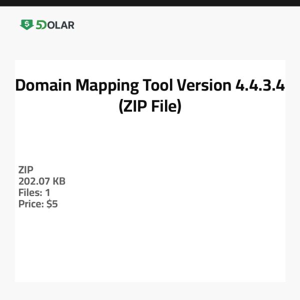 Domain Mapping Tool - Version 4.4.3.4 (ZIP-Datei)