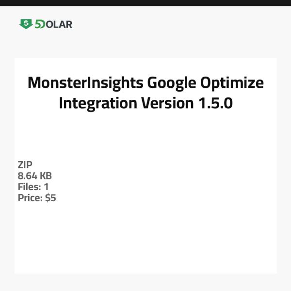 MonsterInsights Google Optimize Integration - Version 1.5.0