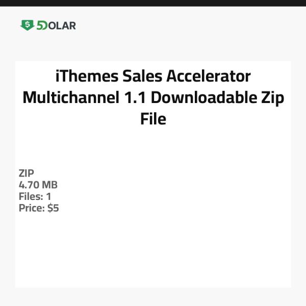 iThemes Sales Accelerator Multichannel 1.1 - Herunterladbare Zip-Datei
