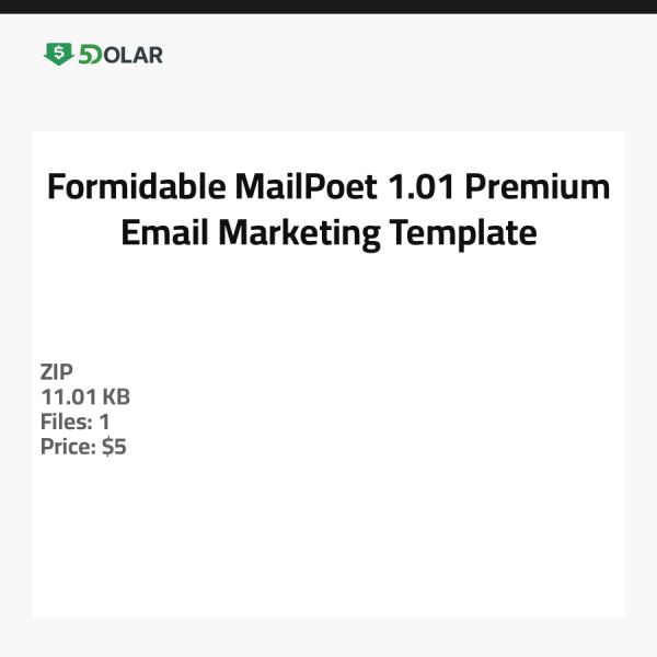 قالب MailPoet 1.01 الرائع - قالب تسويق بريد إلكتروني متميز
