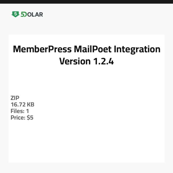 تكامل MemberPress مع MailPoet - الإصدار 1.2.4