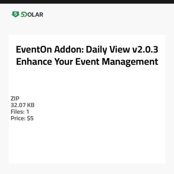 إضافة EventOn: العرض اليومي v2.0.3 - عزز إدارة فعالياتك